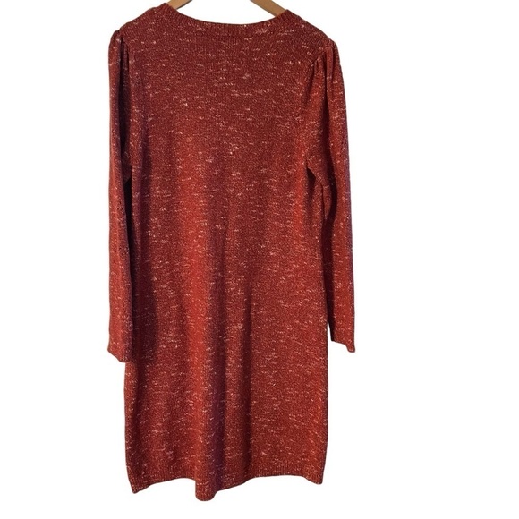 Talbots Pointelle Knit Shift Sweater Dress - Picture 4 of 10